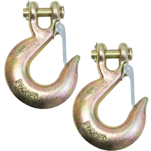 Ganchos de horquilla G70 3/8" con pestillo para grúa cadena de remolque plataforma remolque amarre - Imagen 1 de 19