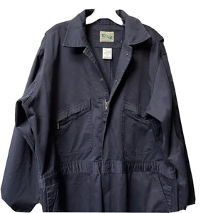 Mens mechanic KEY coveralls XLS navy blue work overalls - Picture 1 of 11