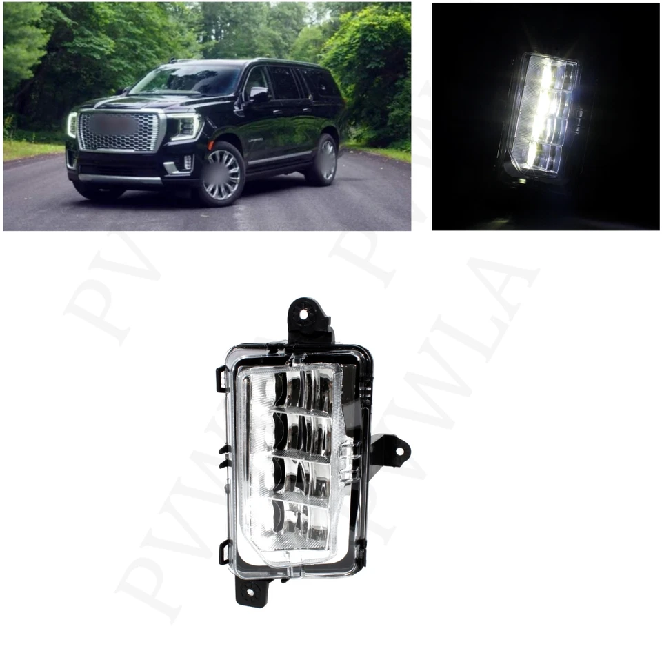 Left Side LED Fog Light Lamp For GMC Yukon/Yukon XL 2021-2023 Cold White - Image 1 of 4