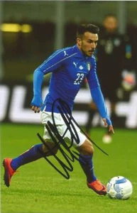 ITALIA Y VILLARREAL: FOTO DE ACCIÓN FIRMADA NICOLA SANSONE 6x4 + certificado de autenticidad - Imagen 1 de 1