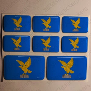 Pegatinas Friuli-Venezia Giulia Italia Resina Cúpula Pegatinas Bandera Vinilo 3D Adhesivo - Imagen 1 de 1