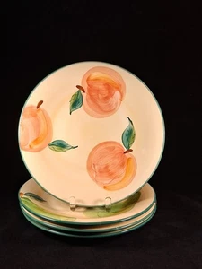 CERTIFIED INTERNATIONAL MADE IN PORTUGAL 4 HAND PAINTED DINNER PLATES 10 1/2" IN - Picture 1 of 12