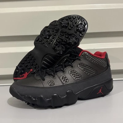 Nike Air Jordan 9 Zapatillas bajas de golf negras rojas verdaderas FJ5934 002 para hombre talla 13” Foto 1 de 4