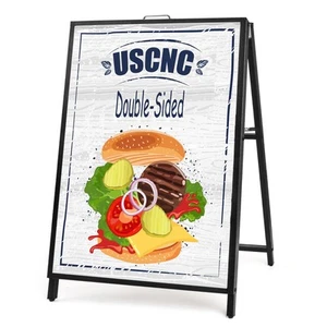 24 x 36 Inch A Frame Sign Double-Sided Folding Sandwich Board Heavy Duty Slid... - Picture 1 of 8