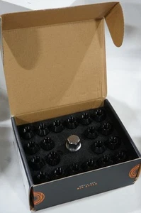 Mishimoto MMLG-125-LOCKBK (20 PCS) Aluminum Locking Lug Nuts, M12 x 1.25in Black - Picture 1 of 2