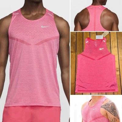 Camiseta sin mangas Nike Dri-FIT ADV TechKnit Ultra Running Racing DM4751 629 XL RARA ROSA Foto 1 de 4