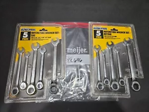 2-ULTRA STEEL RATCHETING WRENCH SETS SAE & METRIC 5/16"-9/16" & 9MM-14MM (TL646) - Picture 1 of 2