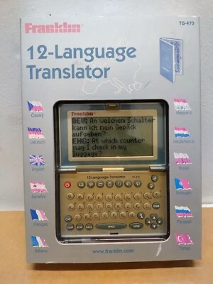 Franklin TG-470 12 Language Pocket Translator - New - Sun Damaged  - Image 1 of 4