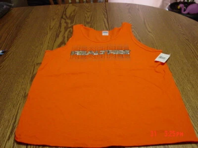 Mens Sleeveless Orange Realtree Muscle Tank Top - Image 1 of 3
