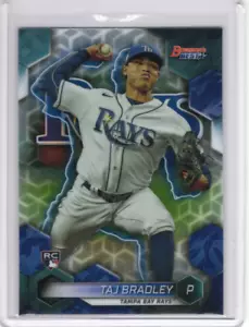 Taj Bradley 2023 Bowman's Best RC #1 Tampa Bay Rays - Picture 1 of 2