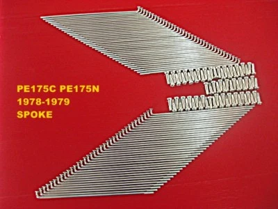 Fit SUZUKI PE175C PE175N 1978 - 1979 FRONT & REAR SPOKE SET 72 Pcs. JAPAN  [mi] Foto 1 de 4