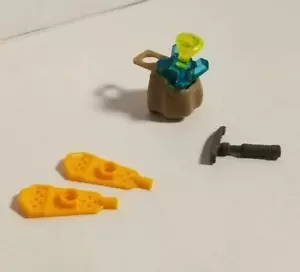 LEGO Minifigure Explorer Backpack Gem Treasure Hunter Snowshoes Mountain Climber - Picture 1 of 1