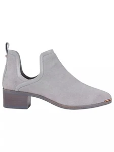 Ted Baker Twillo Suede Cut Out Ankle Bootie Grey Size 37 NEW $230 - Picture 1 of 6