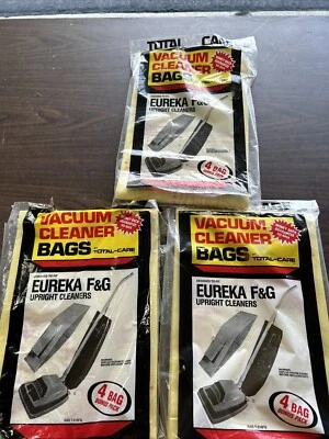 3 Eureka Vacuum Bags F & G for Upright Cleaners 1 Unopened 10 Total T516FG New - Image 1 of 4