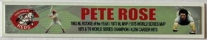 PETE ROSE  CINCINNATI REDS  FULL COLOR NAME PLATE - Picture 1 of 1