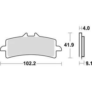 Plaquettes de frein  TRW Lucas MCB 858 SRT - Imagen 1 de 1