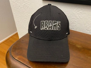 Chicago Bears New Era 39thirty Fitted Hat Unisex Sz Small Medium Black Used - Picture 1 of 5