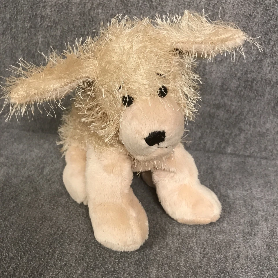 Ganz Dog Stuffed Animal Golden Retriever Plush Beige Puppy Fuzzy Furry 8" Toy - Image 1 of 4