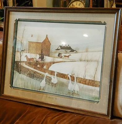 Impresión enmarcada P. Buckley Moss “Lancaster Morn” 634/1000 firmada tres veces Foto 1 de 4