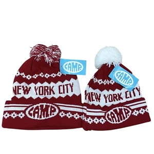 (2) Gorro Camp New York City (1) Adulto (1) Niños Nuevo Con Etiquetas - Imagen 1 de 2