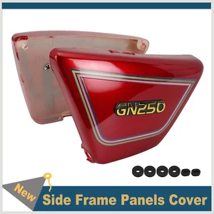 Seitenverkleidungen Für Suzuki GN250 1982-2001 Rahmen Seitenabdeckung Platten - Bild 1 von 9