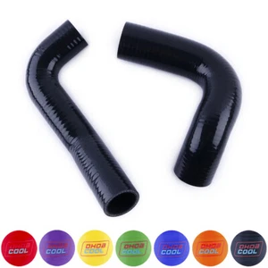 Tubo refrigerante de manguera de radiador de silicona negro para 55-57 Chevrolet Bel Air 4,3L-V8 - Imagen 1 de 10