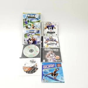 PC Game Lot Sports PC Games Madden NBA Surf Nascar Trophy Bass Polar Games - Picture 1 of 5