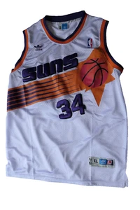 Men's Adidas x Phoenix Suns Jersey 34 Charles Barkley White Throwback XL - Picture 1 of 7