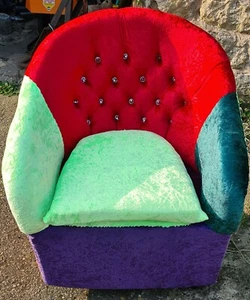 Retro Vintage 80s Iconic Funky Unusual  bedroom chair - Picture 1 of 6