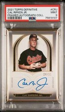 2021 Topps Definitive Framed Collection #CRJ Cal Ripken Auto #24/30 PSA 9 Mint!!
