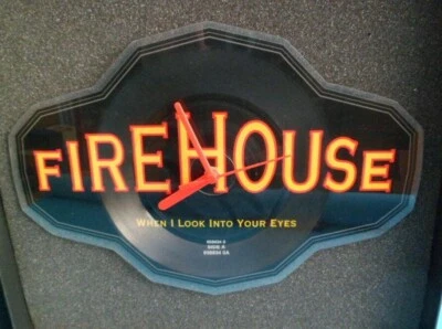 FIREHOUSE CLOCK Original Shaped ROCK BAND Picture Disc Vinyl Record SD12 CLOCK - Image 1 of 4