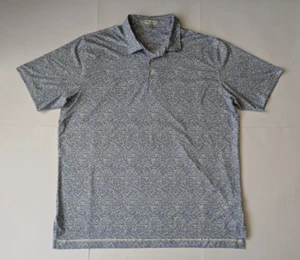 Camisa Polo Peter Millar Azul Claro Patrón Golf Hombres Talla 3XL XXL Excelente Con - Imagen 1 de 11