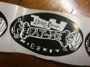 Vintage 80’s 90’s UN-USED New NOS Sticker | Eat Me Biscuits | LIVING COLOR - Bild 1 von 3