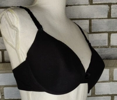 Sujetador Camiseta Fruit Of The Loom Ligeramente Forrado con Aros 38D Negro Foto 1 de 4