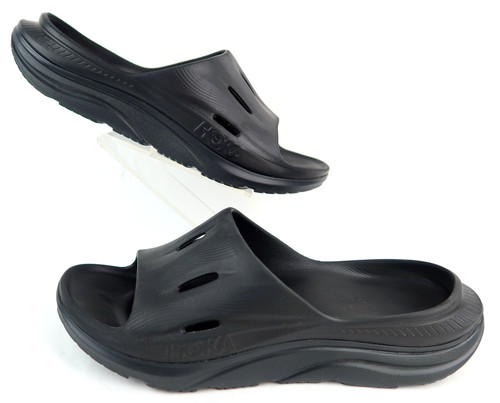 HOKA ONE ONE Hoka Uomo Ora Recovery Slide 3 Nero Tg 12 OTTIME CONDIZIONI!
