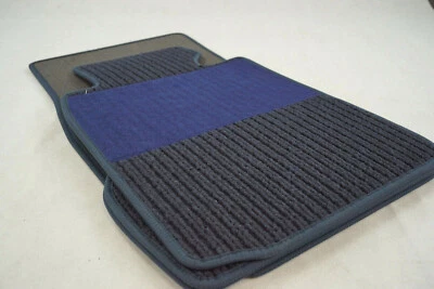 $$$ Lengenfelder Grosgrain Floor Mats Fits Porsche 911 Coupe + Blue + NEW $$$ - Image 1 of 2