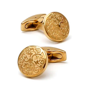 Pair Filigree Men Cufflinks Casual French Shirt Wedding Party Cuff Links for Men - Picture 1 of 6
