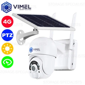 4G Solar Camera Battery PTZ CCTV SIM card Security Construction Site Farm Remote - Picture 1 of 12
