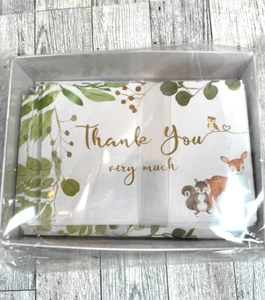Kate Aspen Woodland Baby Shower Invitation & Thank Bundle (Set of 25) Party - Picture 1 of 3