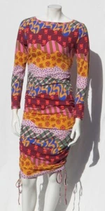 NEW TARGET Latino Heritage US XS Print Jersey Sheath Dress Long Sleeves Festive! - Picture 1 of 6