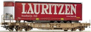 ROCO 66968 DSB Sdgmns marrone con semirimorchio LAURITZEN - Foto 1 di 1