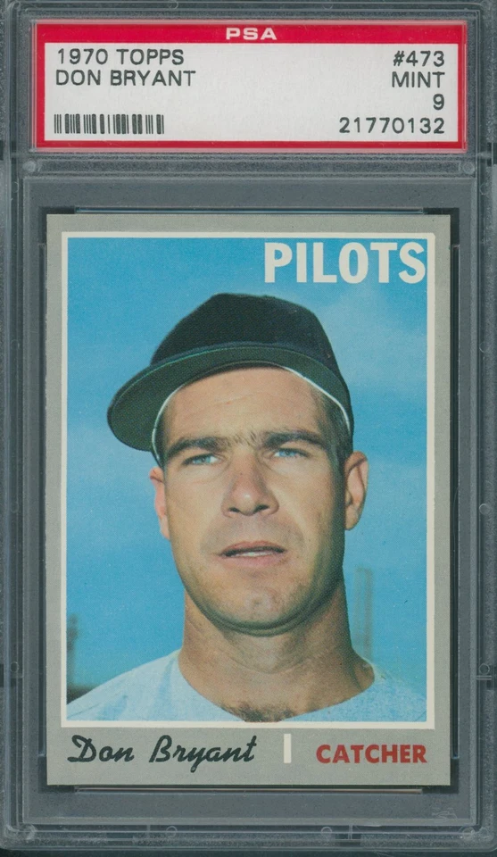 1970 Topps #473 Don Bryant PSA MINT 9 *0132 - Image 1 of 1