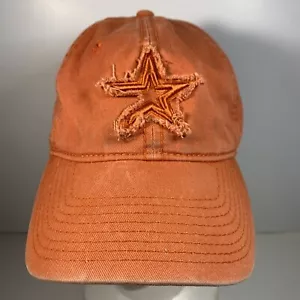 New Era Fits Vintage Houston Astros Star Orange Adjustable Strap Hat Cap - Picture 1 of 8