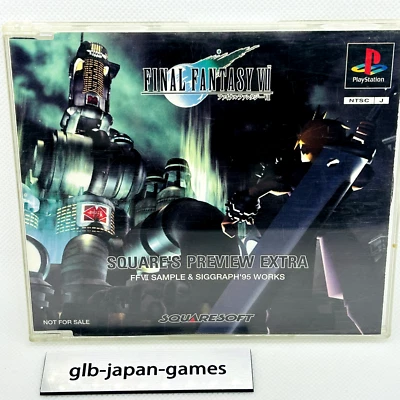 SQUARE'S PREVIEW EXTRA Final Fantasy 7 FF VII Trial DEMO PS1 Playstation - Image 1 of 4
