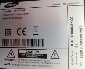 TV samsung UE40D7000 - Photo 1/8
