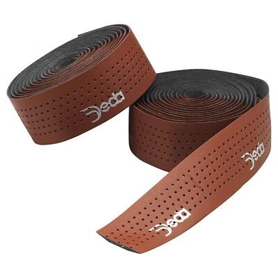 Deda Elementi Mistral Handlebar Tape Comfortable Leather Look Road Bike Brown - Image 1 of 4