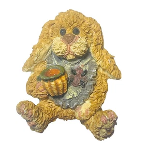 Bunny Pin Brooch Boyds Bears Folkwear Rabbit VTG 90s Baby Amelia Carrot Juice - Picture 1 of 12