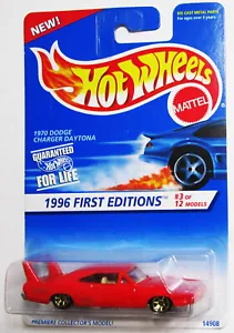 Hot Wheels 1970 Dodge Charger Daytona 1996 First Editions #3 Gold 7sp 7-Speichen - Bild 1 von 2