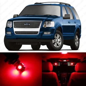13 x Red LED Interior Light Package For 2002 - 2010 Ford Explorer + PRY TOOL - Bild 1 von 8