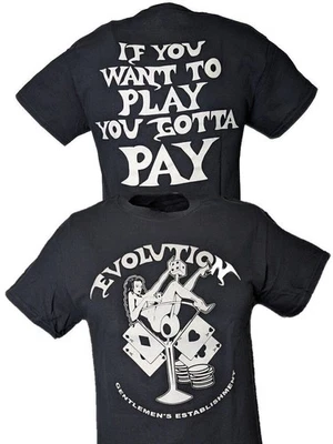 Evolution Pay to Play T-shirt Randy Orton Batista Triple H Ric Flair - Image 1 of 4